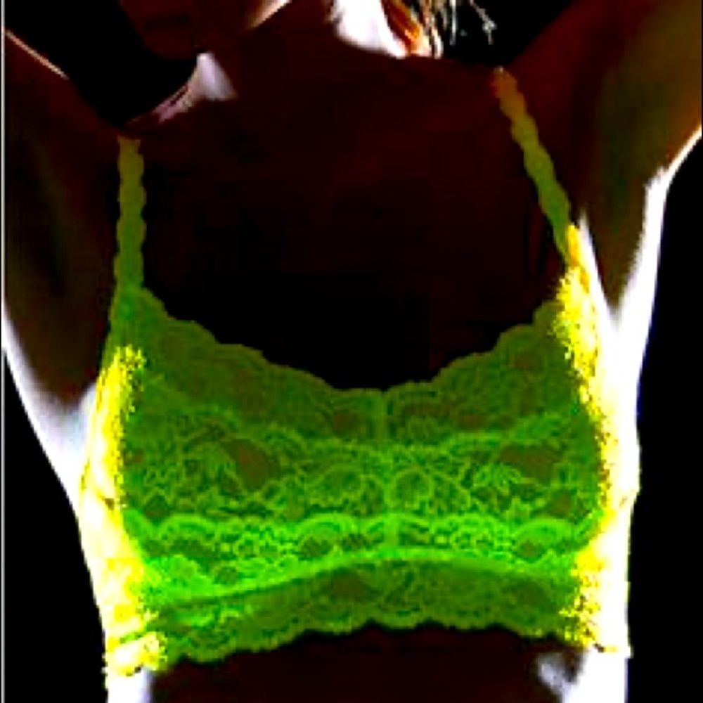 NWT 🇮🇹Cosabella NeverSayNever Fluorescent Yellow Sweetie Lace Bralette - Picture 13 of 15